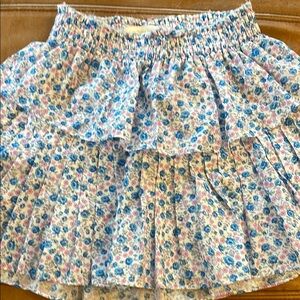 Floral Blue and Pink Women's Skirt